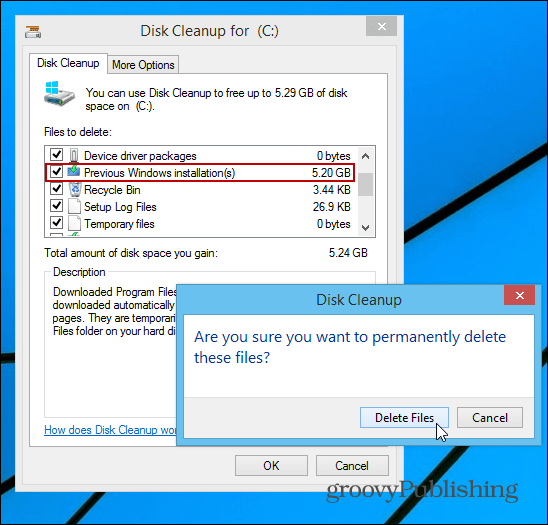 Ponovno pridobite koncev trdega diska po nadgradnji sistema Windows
