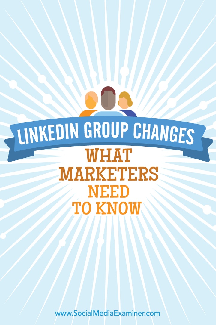 Skupinske spremembe LinkedIn: Kaj morajo tržniki vedeti: Izpraševalec socialnih medijev