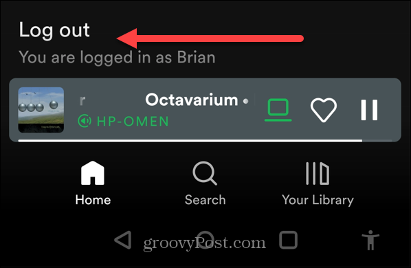 Pridobite Spotify na zaklenjenem zaslonu Android