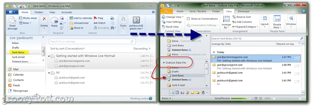 Izvozi Windows Mail v Outlook Exchange