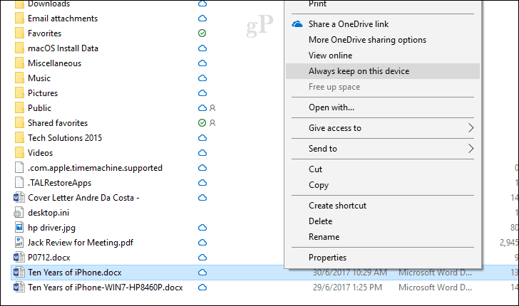 Kako omogočiti in uporabljati datoteke OneDrive na zahtevo v operacijskem sistemu Windows 10