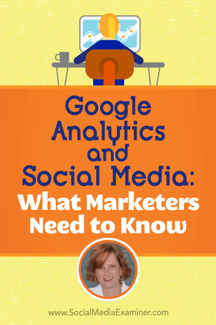 Google Analytics in socialni mediji: Kaj morajo tržniki vedeti, vključno z vpogledi Annie Cushing o podcastu za trženje socialnih medijev.