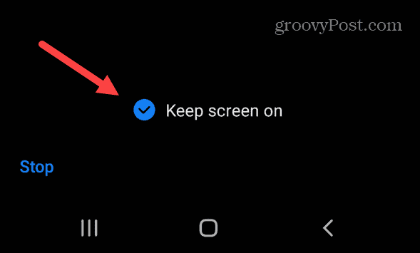 obdrži zaslon v sistemu Android