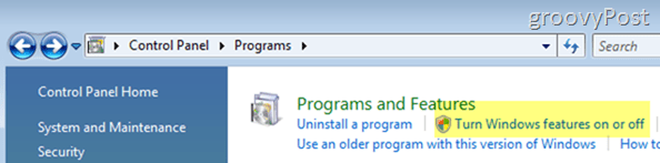 Omogočanje ali namestitev orodja za rezanje sistema Windows Vista