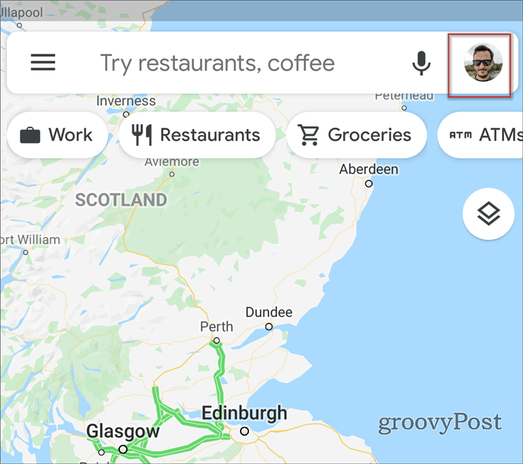 Google Zemljevid profil Incongnito slika
