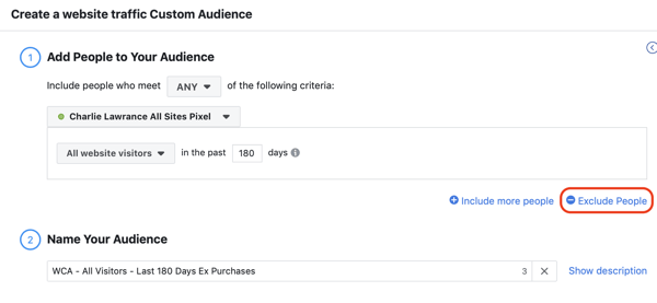 Uporabite Facebook oglase za oglaševanje ljudem, ki obiščejo vaše spletno mesto, 3. korak.