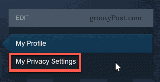 Spreminjanje nastavitev zasebnosti Steam