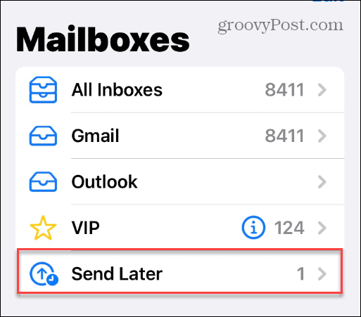 Načrtujte e-pošto v iPhonu