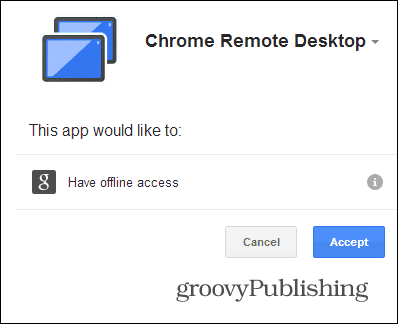 Pooblastilo za oddaljeni namizni računalnik Chrome