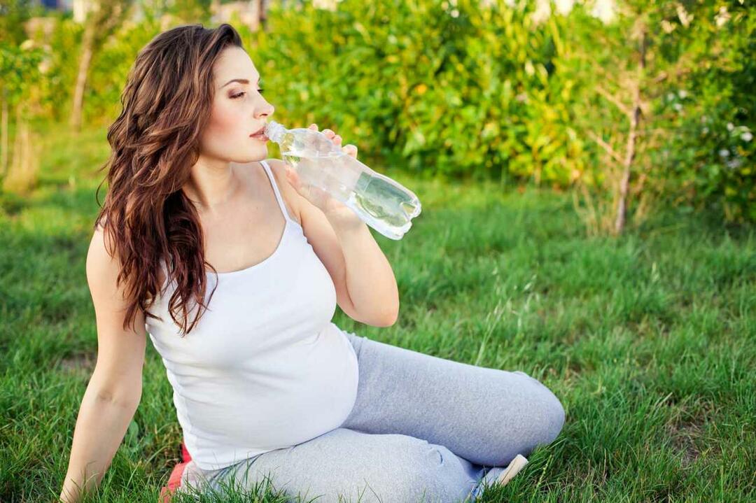 vnos tekočine med nosečnostjo
