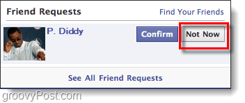 facebook zdaj ni prošnja za prijatelja