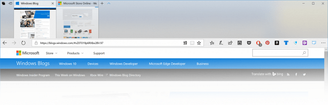 Izboljšave Microsoft Edge