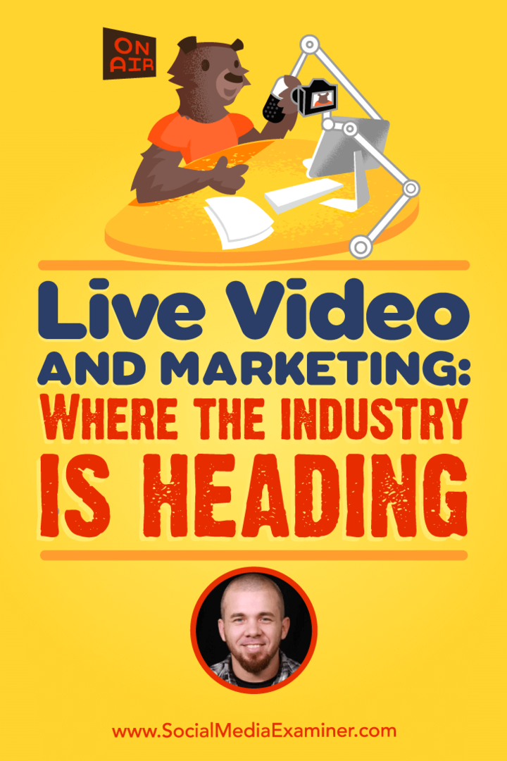 Video v živo in trženje: kam gre industrija, ki vključuje vpoglede Briana Fanza v podcast Social Media Marketing.