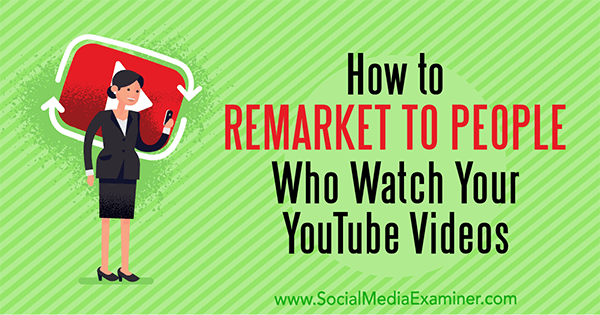 Kako se ponovno tržiti ljudem, ki gledajo vaše videoposnetke v YouTubu, avtor Peter Szanto v programu Social Media Examiner.