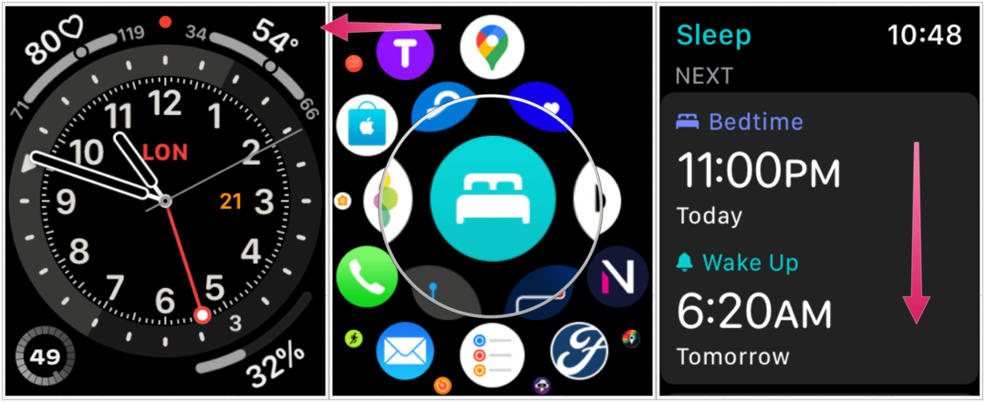 Aplikacija za spanje Apple Watch
