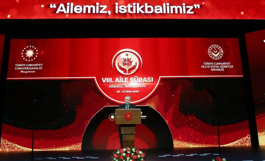 Recep Tayyip Erdoğan govoril o družini v turškem stoletju: Družina je sveta struktura, ne moremo je poškodovati
