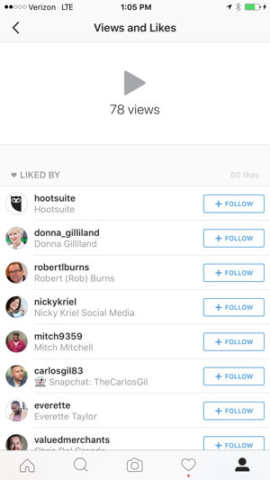 ogledi in všečki videoposnetkov v instagramu