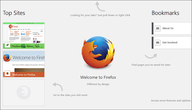Firefox za Windows 8 Touch Beta je na voljo za javno testiranje