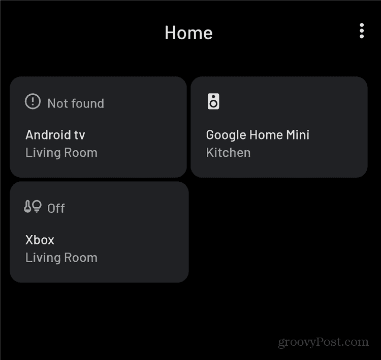 Android Smart Home nadzoruje glavno