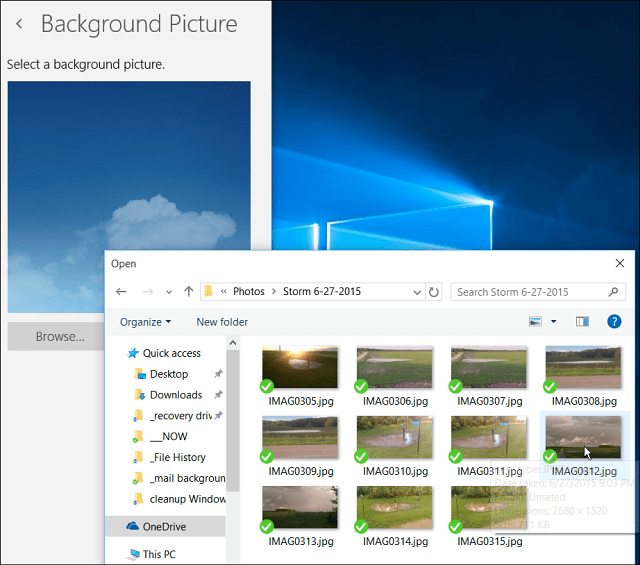 Spremenite ozadje slike Windows 10 Mail ali naredite prazno