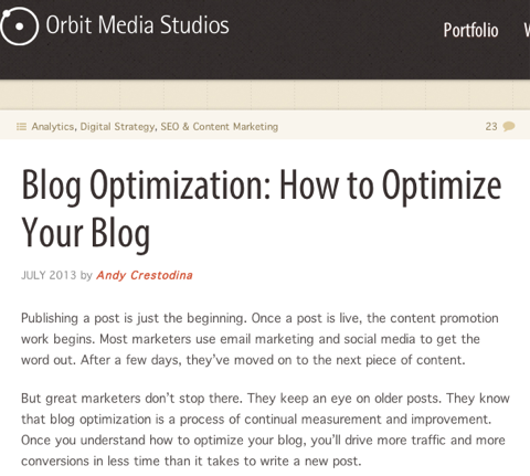 mediji za optimizacijo blogov