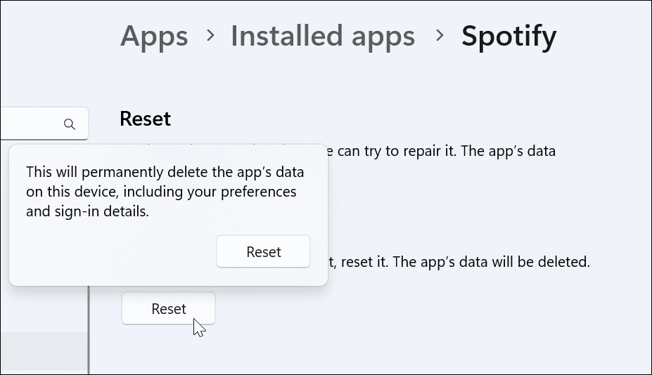 Ponastavitev aplikacije popravi spotify shuffle ne naključno