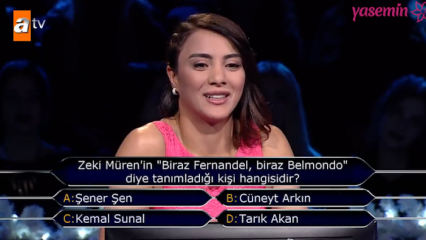 Sabriye Şengül je pustila pečat o tem, kdo želi biti milijonar