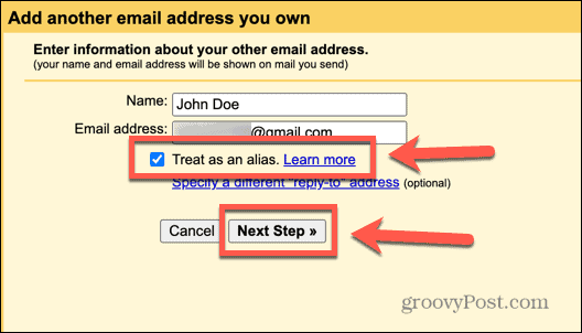 gmail naslednji korak