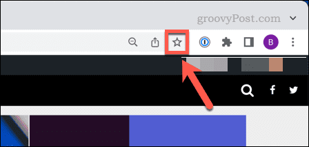 Ikona zaznamka Google Chrome