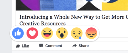Odzivi na Facebooku vplivajo na vašo uvrstitev vsebine nekoliko bolj kot na všečke.