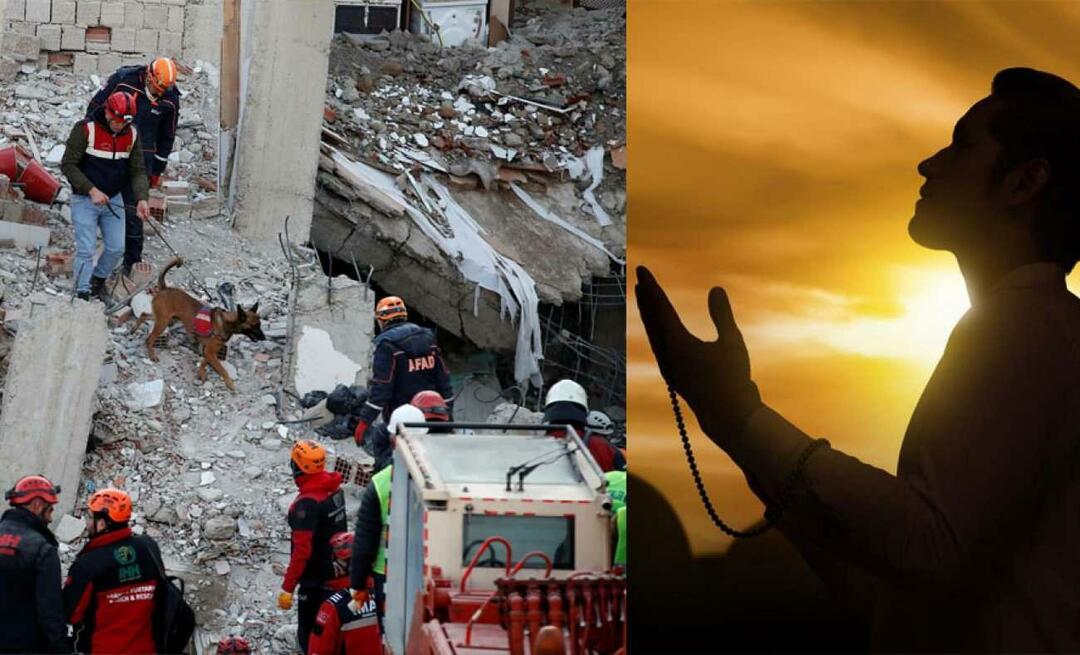 Kakšne molitve se molijo za tiste, ki so pod ruševinami potresa?