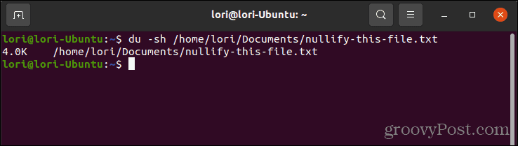 Uporaba ukaza du za preverjanje velikosti datoteke v Linuxu