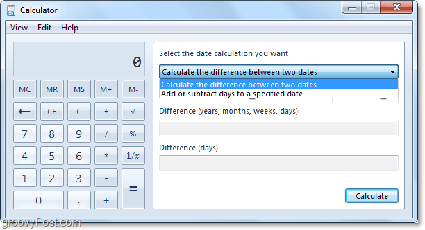 ocena točnih datumov z uporabo Windows 7
