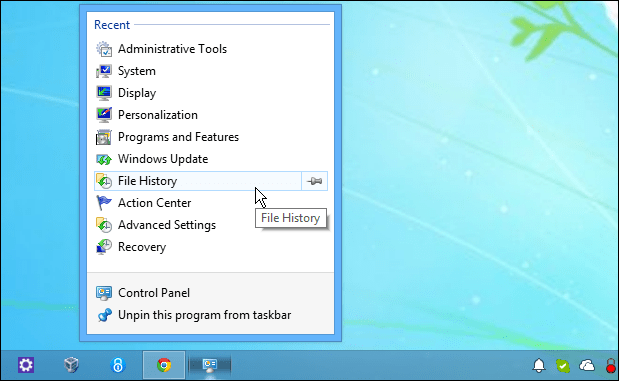 Kako pritrditi nadzorno ploščo na opravilno vrstico sistema Windows