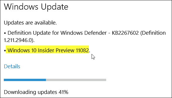 Zdaj je na voljo Windows 10 Insider Preview Build 11082 (Redstone)