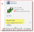 E-poštno povabilo za Google Picasa: groovyPost.com