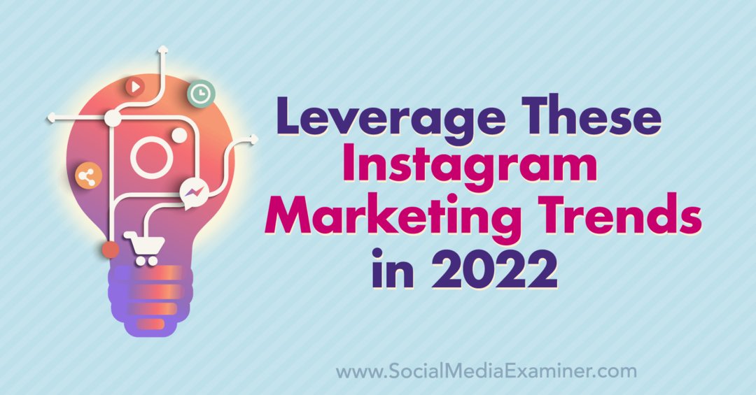 Izkoristite te Instagram marketinške trende v letu 2022: Social Media Examiner