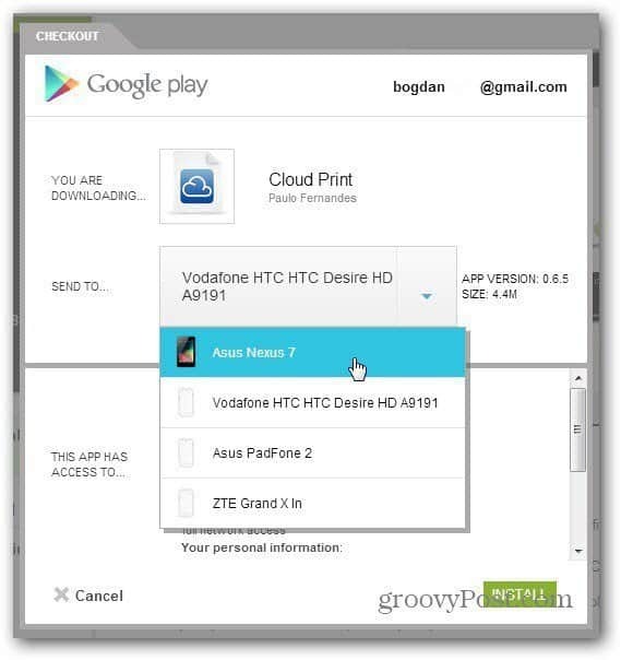 app za oblake beta android print
