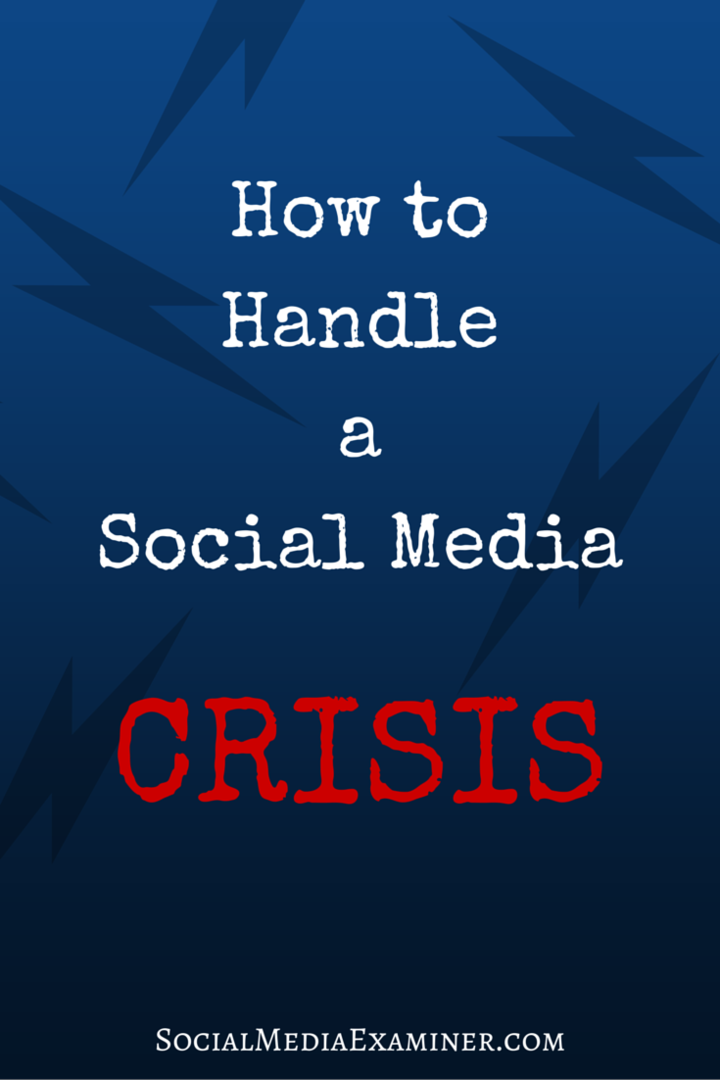 kako obvladati krizo v družbenih medijih