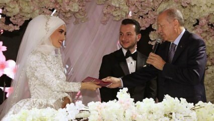 Predsednik Erdogan je bil istega dne priča dvema porokama