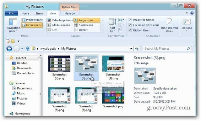Kako narediti posnetek zaslona v sistemu Windows 8