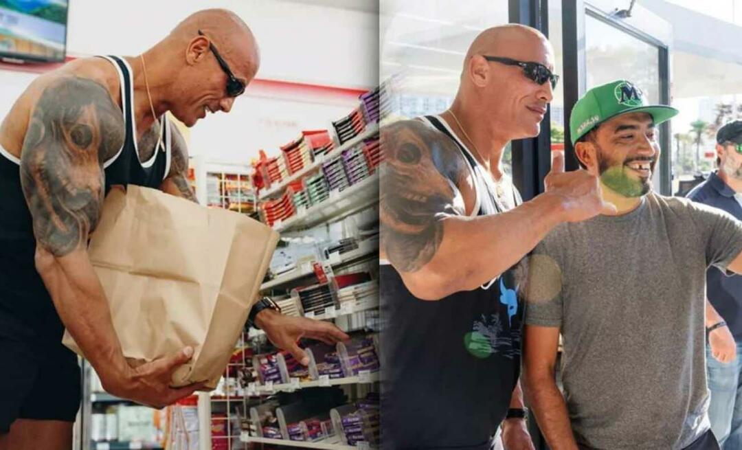 Vstopil v prodajalno, kjer je pred leti ukradel zdaj kot zvezdnica! Dwayne Johnson v trgovini z živili...