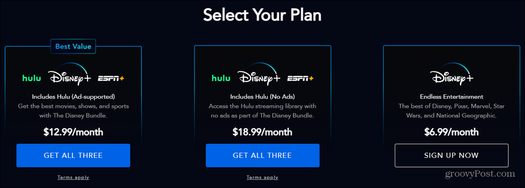 Disney Plus doda nov paket s paketom Hulu brez oglasov