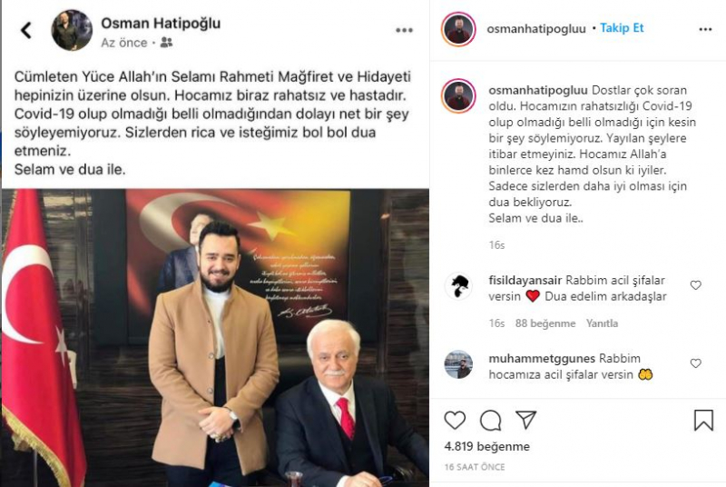 Nihat Hatipoğlu, ki je premagala koronavirus, je pojasnila, kaj je doživela: Nenadoma je bila moja slika pozitivna.