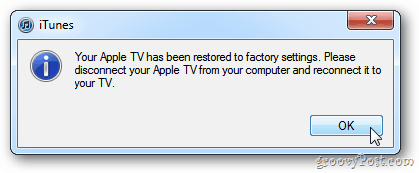 Apple TV Update je dokončana