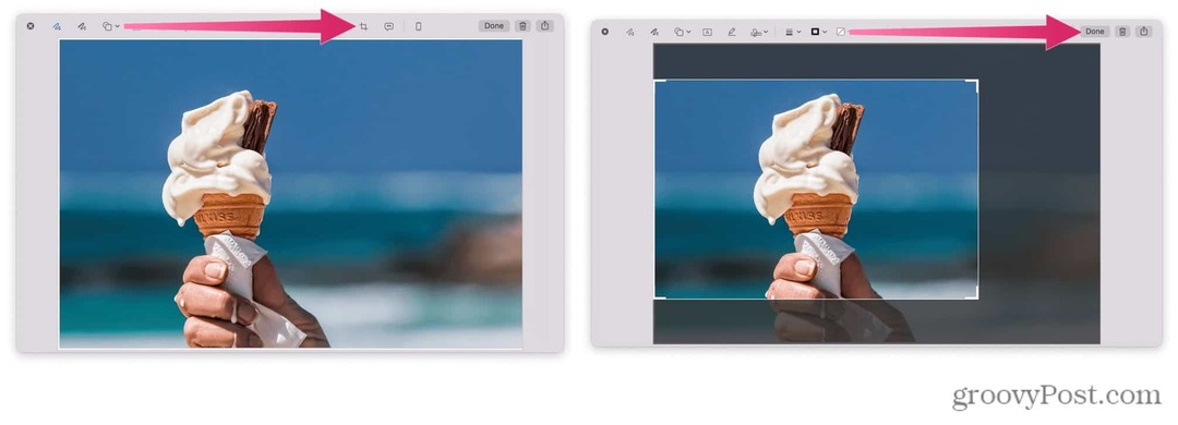 Kako obrezati posnetek zaslona na Macu