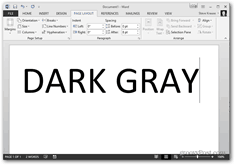 Office 2013 spremeni barvno temo - temno siva tema