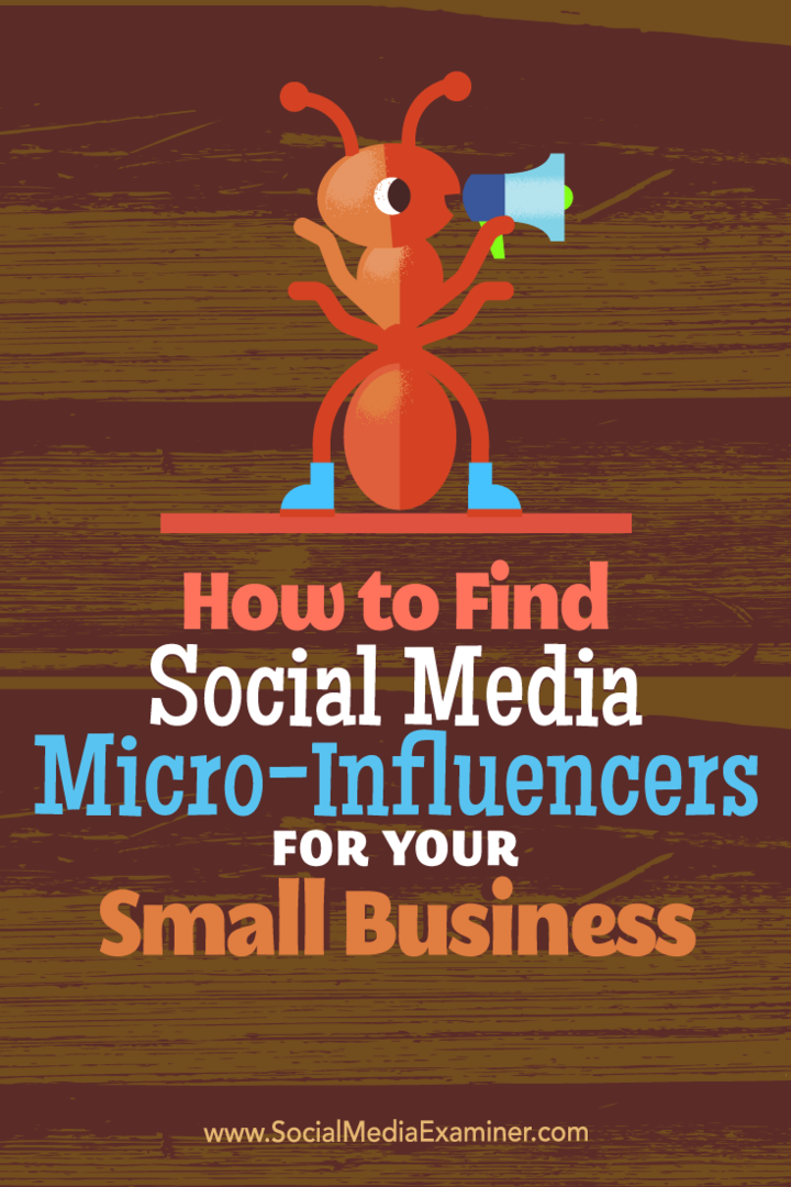 Kako najti mikro vplivalce na družbena omrežja za vaše malo podjetje: Izpraševalec socialnih medijev
