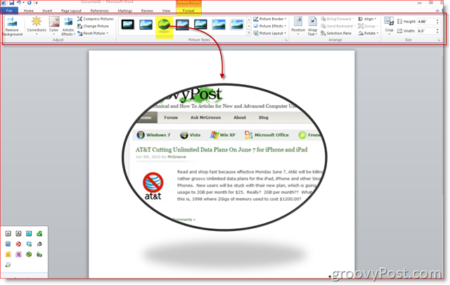 Kako narediti posnetke zaslona v programu Office 2010