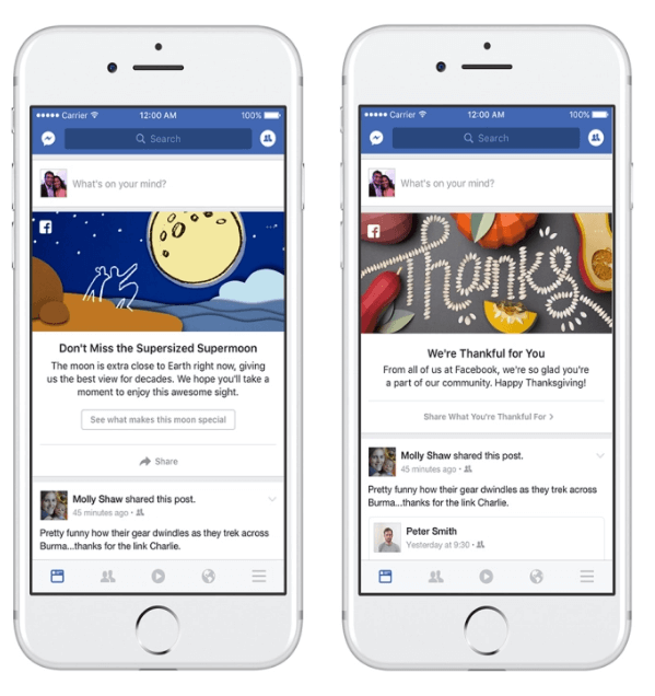 Facebook je predstavil nov marketinški program, s katerim je ljudi povabil k skupni rabi in pogovoru o dogodkih in trenutkih, ki se dogajajo v njihovih skupnostih in po svetu.